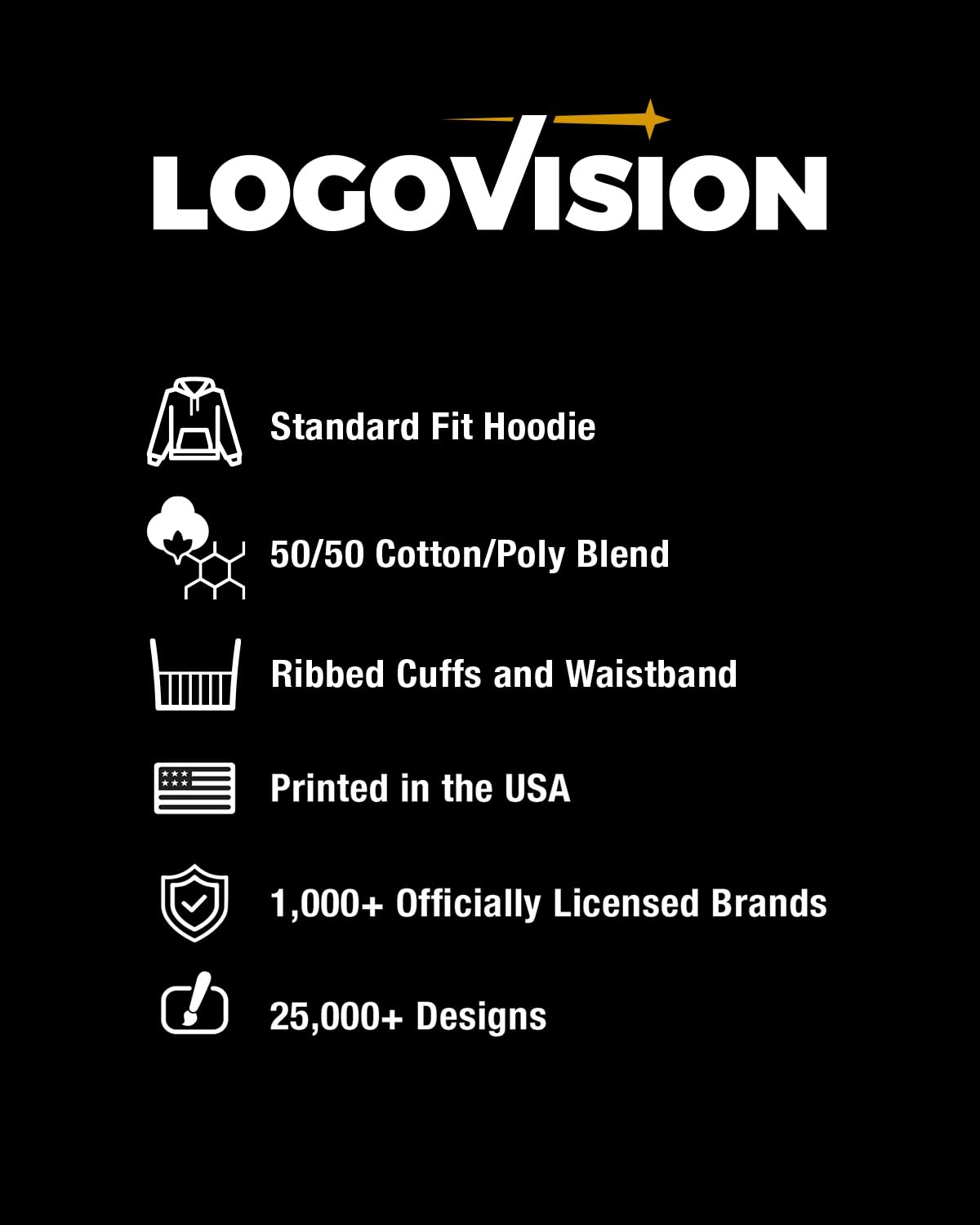 Bryant University Official Block Text Unisex Adult Pull-Over Hoodie - Image 3