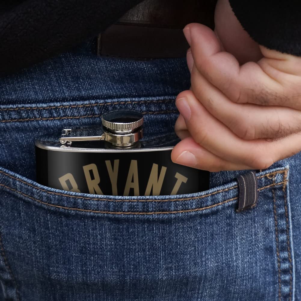 Bryant University Official Logo Stainless Steel 5oz Hip Drink Kidney Flask - Image 3