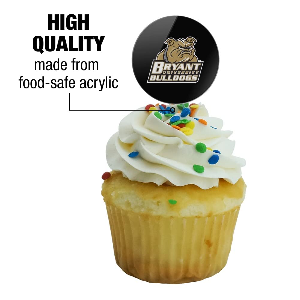 Bryant University Secondary Logo Cupcake Picks Toppers Decoration Set of 6 - Image 3