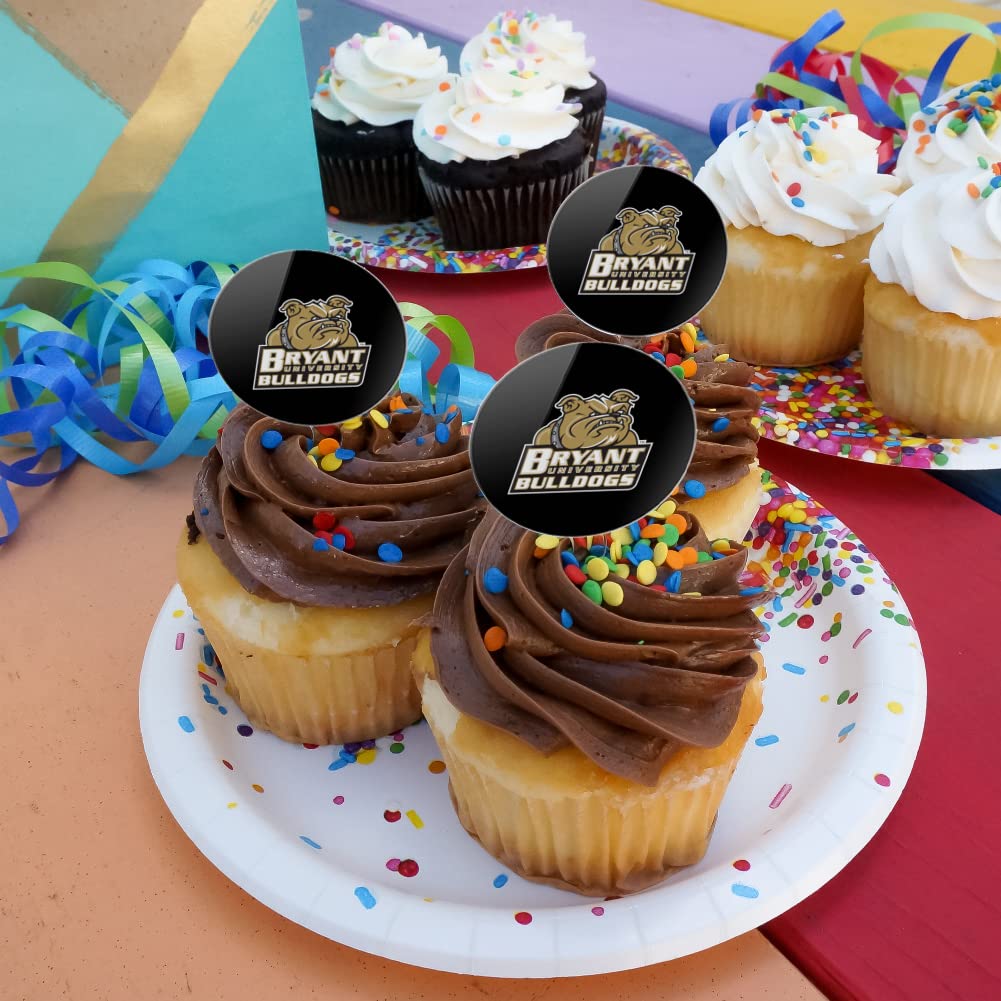 Bryant University Secondary Logo Cupcake Picks Toppers Decoration Set of 6 - Image 4