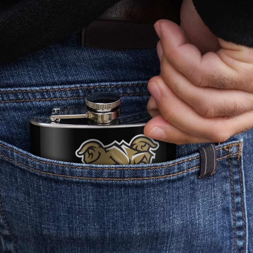 Bryant University Secondary Logo Stainless Steel 5oz Hip Drink Kidney Flask - Image 3