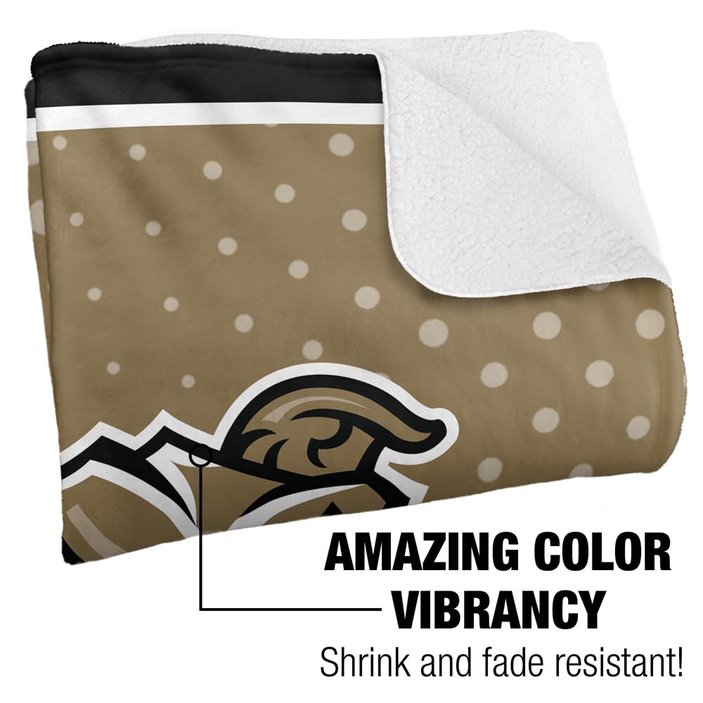 LOGOVISION Official Collegiate Logo Dots Collection Silky Touch Sherpa Back Super Soft Throw Blanket Collection - Image 3