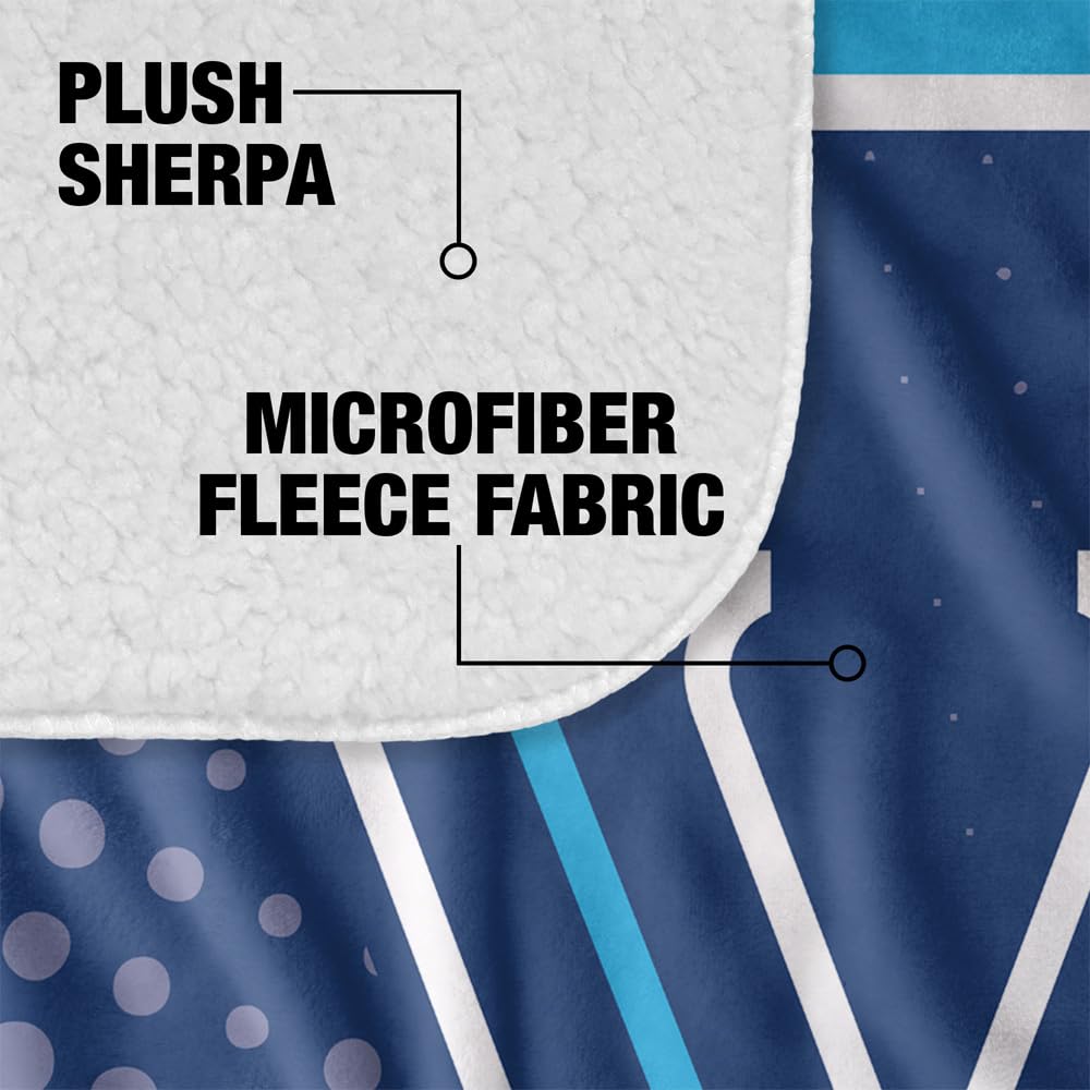 LOGOVISION Official Collegiate Logo Dots Collection Silky Touch Sherpa Back Super Soft Throw Blanket Collection - Image 4