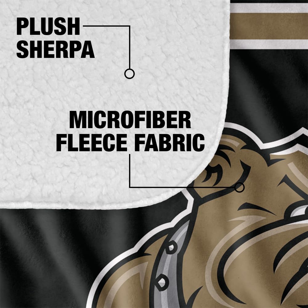 LOGOVISION Official Collegiate Primary Logo Collection Silky Touch Sherpa Back Super Soft Throw Blanket Collection - Image 4